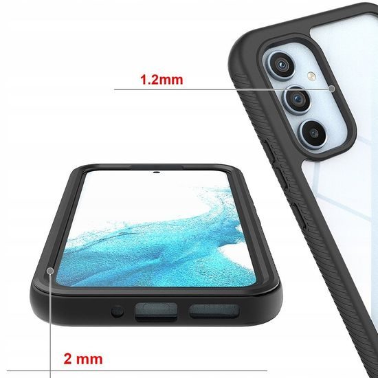 Techsuit Defense360 Pro + Zaščitna folija, Samsung Galaxy A34 5G, črna