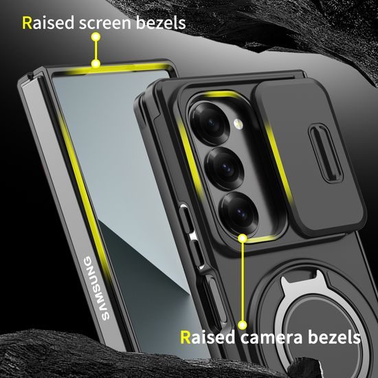 Camslide Stand obal, Samsung Galaxy Z Fold 6, čierny