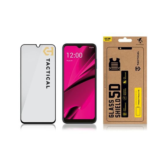 Tactical Glass Shield 5D προστατευτικό γυαλί για T-Mobile T Phone 2 5G, μαύρο