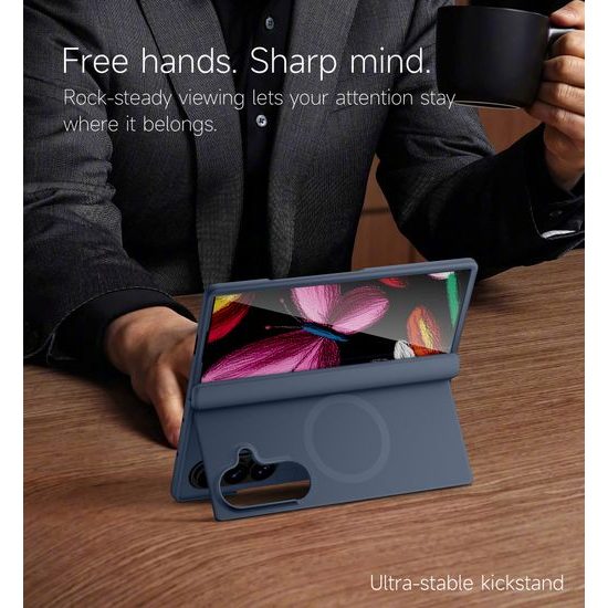 Samsung Galaxy Z Fold 8 Ultra vāciņš – Suritch MagSafe ar statīvu – zils