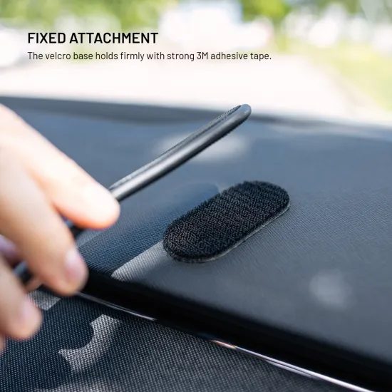 FIXED MagFloppy rugalmas tartó MagSafe támogatással és tépőzáras rögzítéssel, fekete