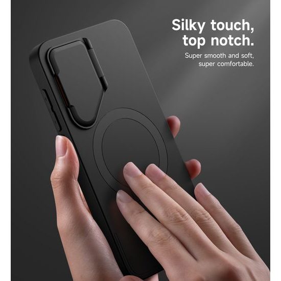 Suritch MagSafe Kickstand Camprotector Θήκη Samsung Galaxy S25 Plus, Μαύρη