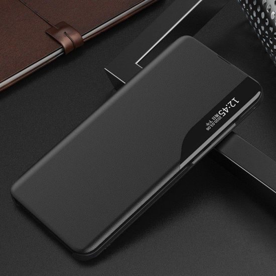 Eco Leather View Case, Xiaomi Redmi Note 11 / 11S, schwarz