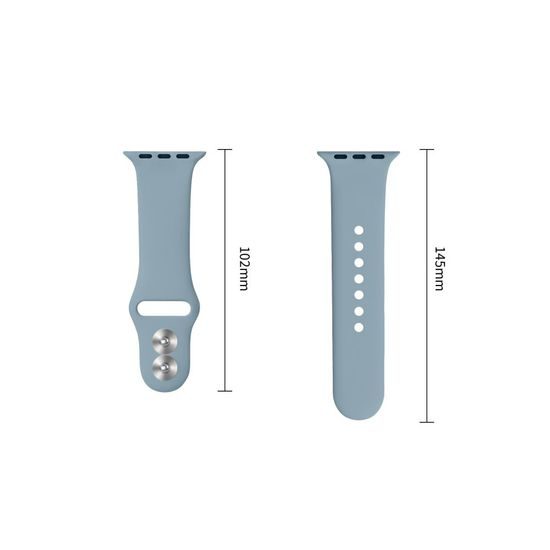 Tech-Protect Silicone kellarihm Apple Watch 8 / 9 / 10 / 11 / 12 / SE / Ultra (44 / 45 / 46 / 49 mm) – teksasinine