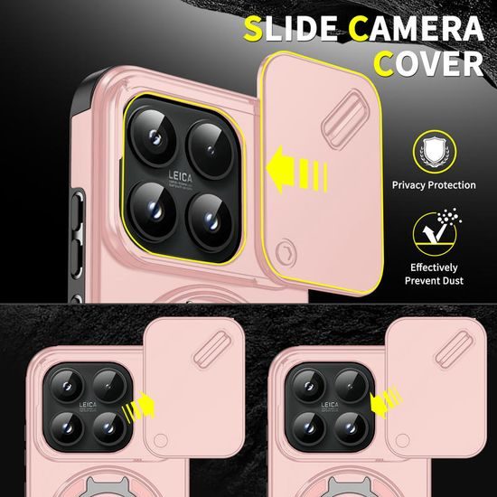 Husă Camslide Stand, Xiaomi 17, roz