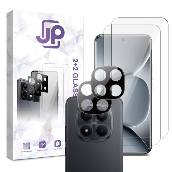 JP Combo pack, Sada 2 tvrzených skel a 2 sklíček na fotoaparát, Xiaomi Redmi Note 15 Pro 5G