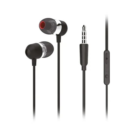 Forcell Slúchadlá Premium Sound U3, mini jack 3,5 mm, čierna