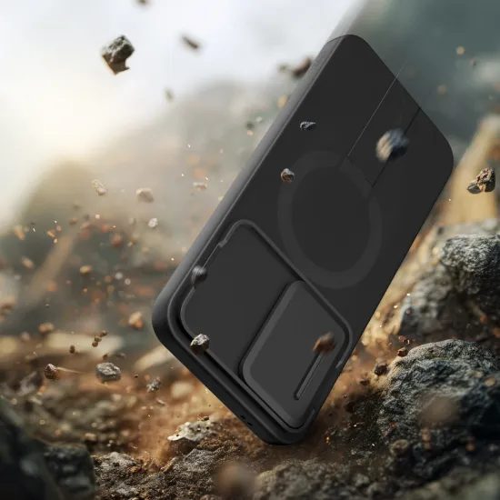 Tech-Protect Kevlar Aura MagSafe pouzdro, Samsung Galaxy A57, černé/oranžové