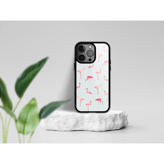 Momanio etui, iPhone 15 Pro Max, flamingi