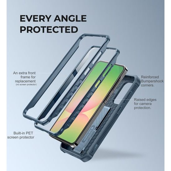 Dexnor 360 Kickstand Camprotector Θήκη Samsung Galaxy A56, Μπλε