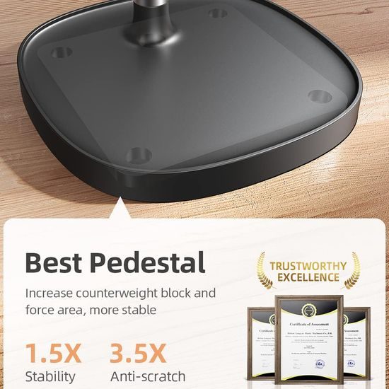 Lisen Επιτραπέζια βάση τηλεφώνου, μαύρη