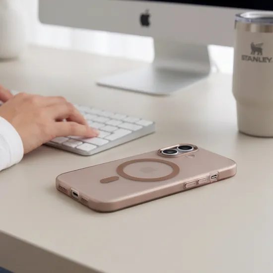 Tech-Protect MagZero MagSafe iPhone 17 ümbris – matt kuldne