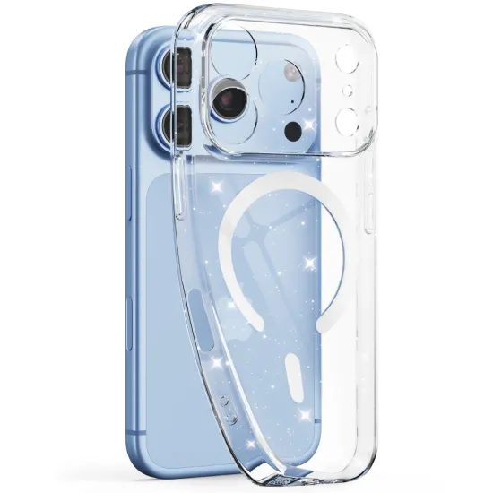 Tech-Protect FlexAir MagSafe Case für iPhone 17 Pro Max / 18 Pro Max - Flexibles TPU Schutzhülle - Glitter