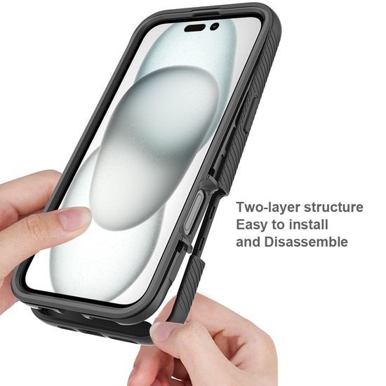 JP Defense360 etui, iPhone 16 Plus, czarny