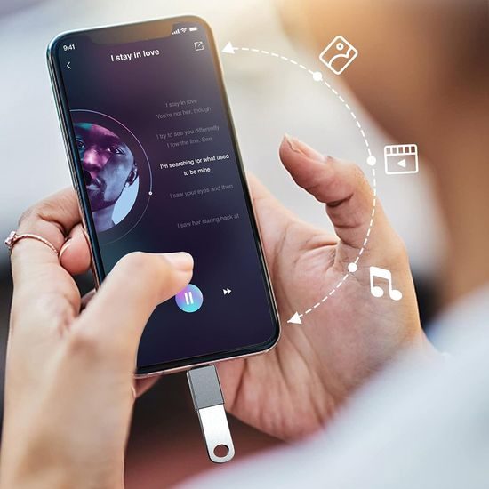 Techsuit Premium OTG adaptér SlateVolt (A8) USB - USB-C, sivý