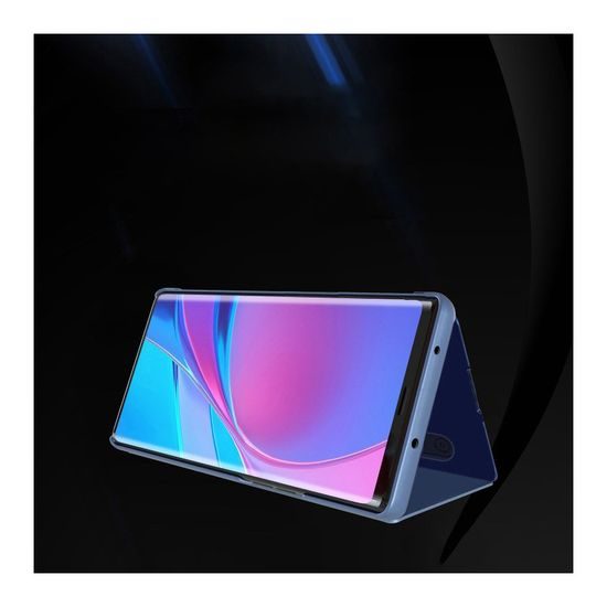 Husă Clear View roz pentru telefon Samsung Galaxy S22 Plus