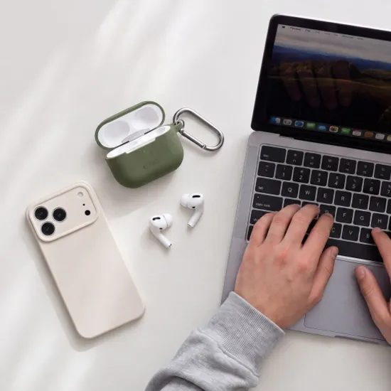Tech-Protect Силиконов калъф, Apple AirPods 4 / 5, зелен