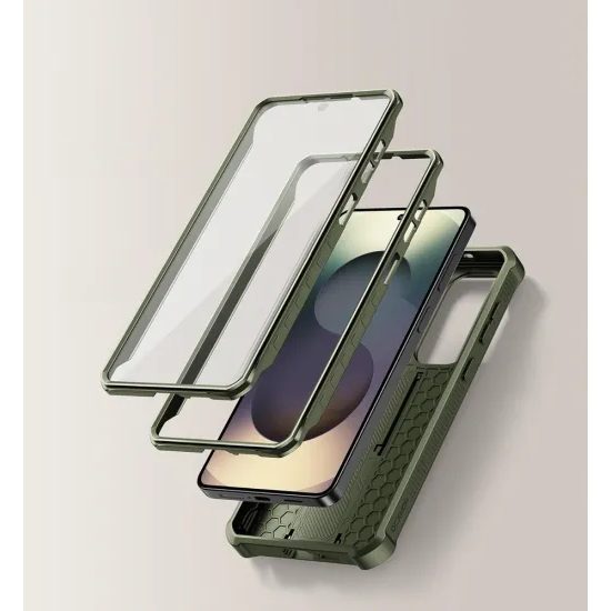 Dexnor 360 Kickstand Camprotector θήκη Samsung Galaxy S26 Plus, πράσινη