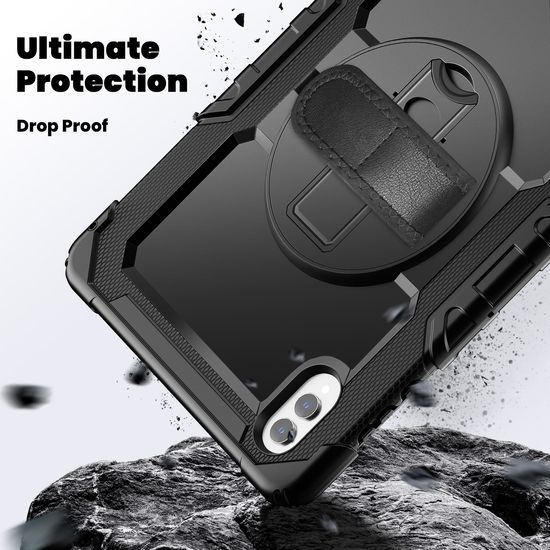 JP Solid360 θήκη για tablet, Samsung Tab S11 Ultra, μαύρη