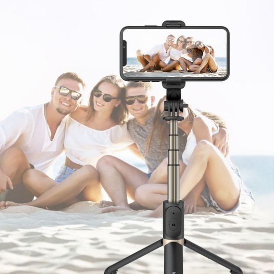 Wozinsky Bluetooth selfie palica, črna (WSSTK-01-BK)