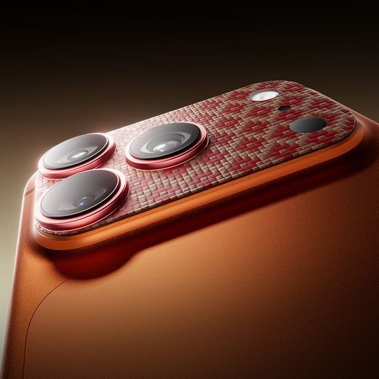 Benks Glass Armor Warrior ArmorGrid Kamera Panzerglas für iPhone 17 Pro - Gehärtetes Schutzglas mit ArmorGrid Design - Orange