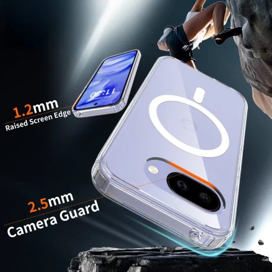 Tech-Protect Flexair Hybrid Hülle für Google Pixel 10a mit MagSafe - Hybrid-Schutzhülle - Transparent