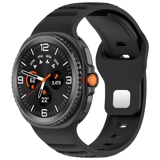 Techsuit λουράκι ρολογιού (W050), Samsung Galaxy Watch 8 40mm / 44mm / Watch 8 Classic, μαύρο