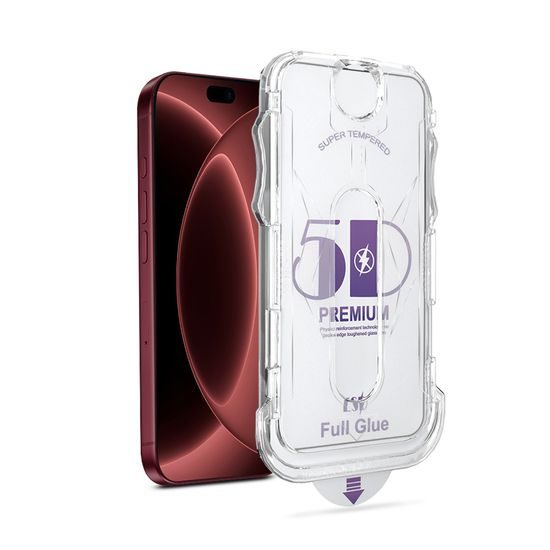 JP DustFree 5D Zaščitno kaljeno steklo, iPhone 18 Pro
