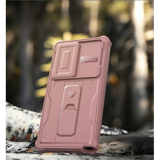 Dexnor 360 Kickstand Camprotector Θήκη Samsung Galaxy S25 Ultra, Ροζ