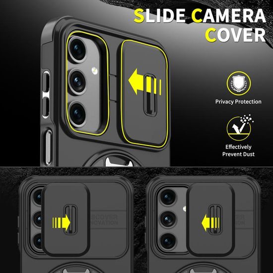 Θήκη Camslide Stand, Samsung Galaxy A17, μαύρη