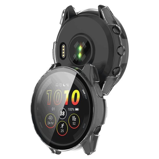 Etui JP Watch, Garmin Forerunner 165 / Forerunner 165 Music, przezroczyste