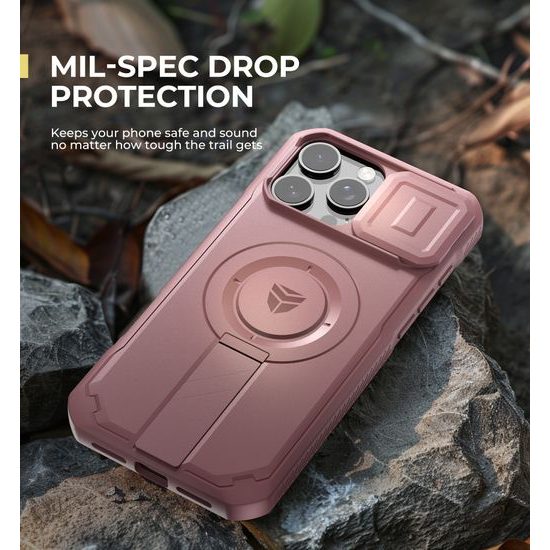 Θήκη Dexnor MagSafe με Βάση Στήριξης για iPhone 16 Pro Max, ροζ