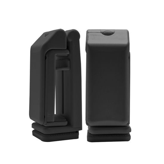 360° Καθολική περιστρεφόμενη αναδιπλούμενη βάση τηλεφώνου για ταξίδια με τοποθέτηση σε τραπεζάκι, κάθισμα και επιφάνεια, μαύρη