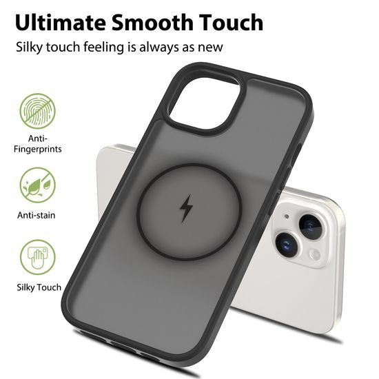 JP MagFit Colour MagSafe obal s N52 magnetom, iPhone 15, svetlo ružový