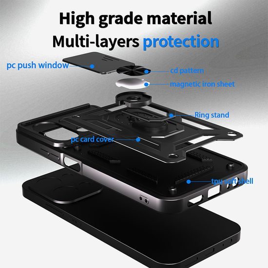 JP CamShield 2, Xiaomi Redmi 15C, μαύρο