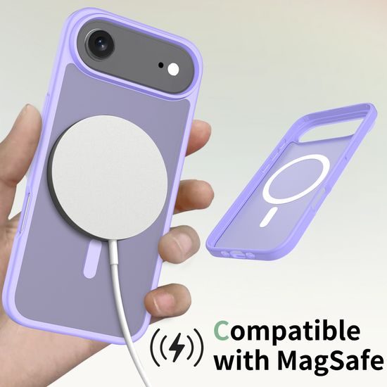 JP MagFit Colour MagSafe θήκη με μαγνήτη N52, iPhone Air, μωβ