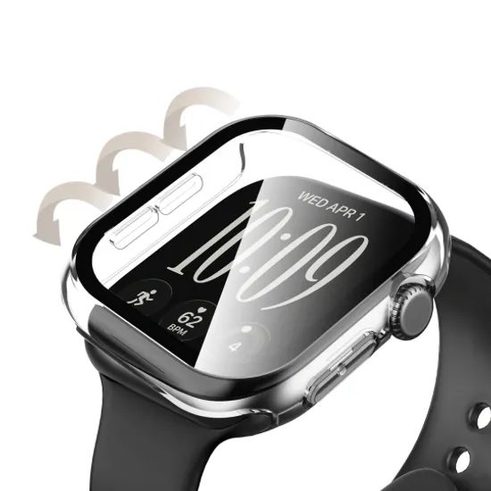 Tech-Protect Defense 2 kusy, Apple Watch Ultra 1 / 2 / 3 / 4 (49mm), čierny a priehľadný