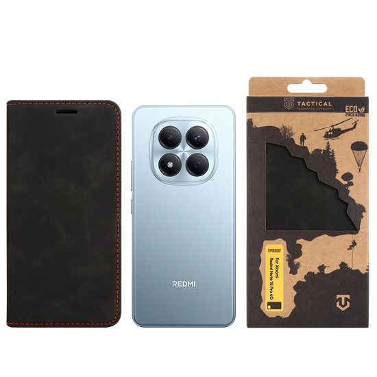 Xiaomi Redmi Note 15 Pro 4G Hoesje - Tactical Xproof - Flip Case met Magnetische Sluiting - Zwart