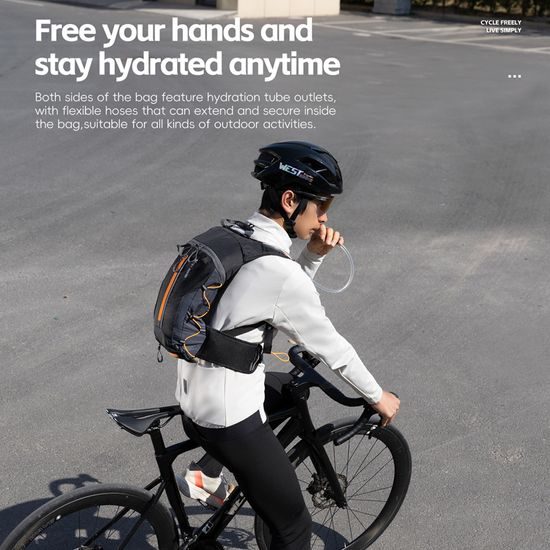 West Biking Kolesarski nahrbtnik s hidratacijskim mehom, 10 l