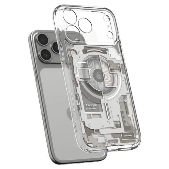 Spigen Ultra Hybrid Mag s MagSafe, iPhone 17 Pro / 18 Pro, zero one, natural titanium