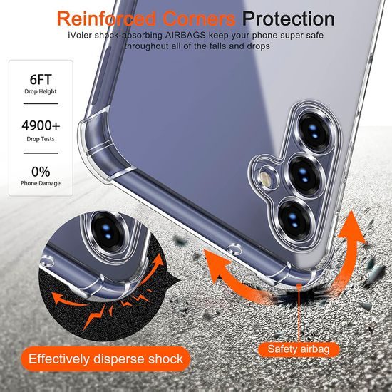 Techsuit Shockproof průhledný obal, Samsung Galaxy A14 4G / A14 5G