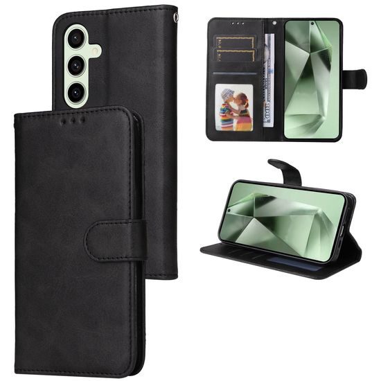 Mágneses tok, Samsung Galaxy S24 FE, fekete