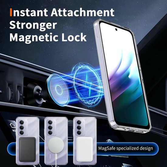 Διάφανη θήκη Magsafe, Xiaomi Redmi 15, διαφανής