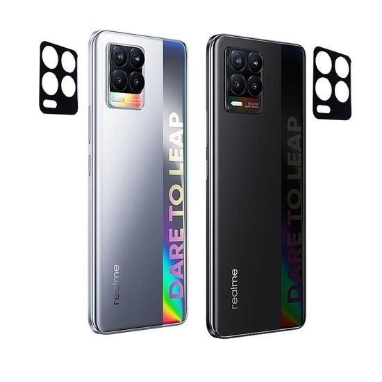 Techsuit sklíčko pro čočku fotoaparátu, Realme 8 5G, černé