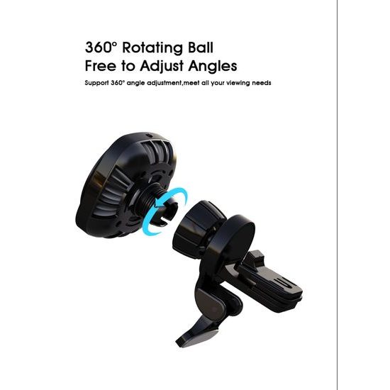 Βάση αυτοκινήτου MagSafe με ασύρματη φόρτιση Qi2, ψύξη και αυτόματη περιστροφή