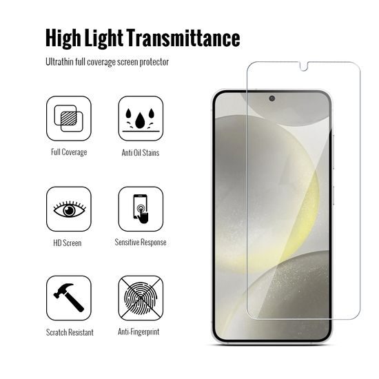 JP Combo pack, Súprava 2 tvrdených skiel a 2 sklíčok pre šošovku, Samsung Galaxy S25 Plus
