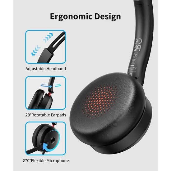 Onikuma X81 USB slušalke z mikrofonom, črne