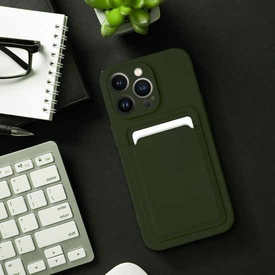 Card Case maska, Xiaomi Redmi Note 12 Pro+ 5G, zelena