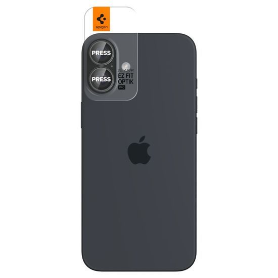 Spigen Optik.TR Ez Fit zaščita za kamero, 2 kosa, iPhone 16 / 16 Plus, kristalno čista