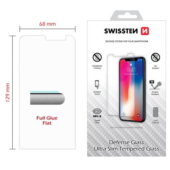 Swissten 2,5D Displayschutz aus gehärtetem Glas, Samsung Galaxy Xcover 4 / 4S
